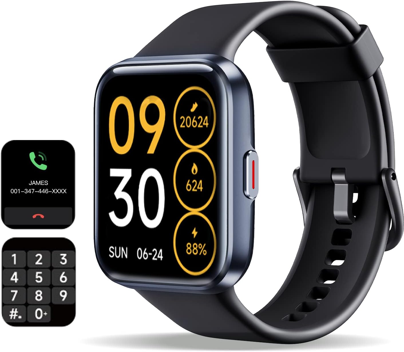 Vibeat Smart Watch for Men(Answer Call/Dial), Activity Trackers and Smartwatches with Alexa Assistant/Sleep Monitor/Heart Rate/SpO2/Pedometer/Calories, IP68 Waterproof Fitness Watch for iPhone Android
