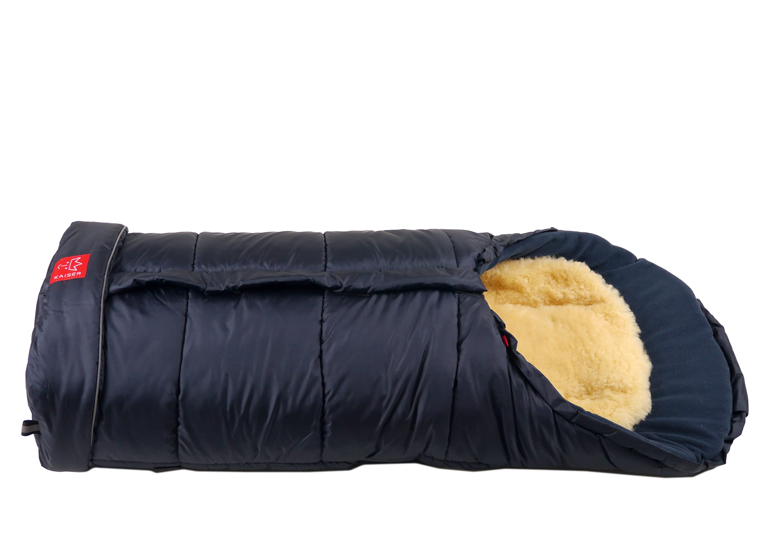 Kaiser Cochecito de piel de oveja Foot Muff Sheepy (Marine)