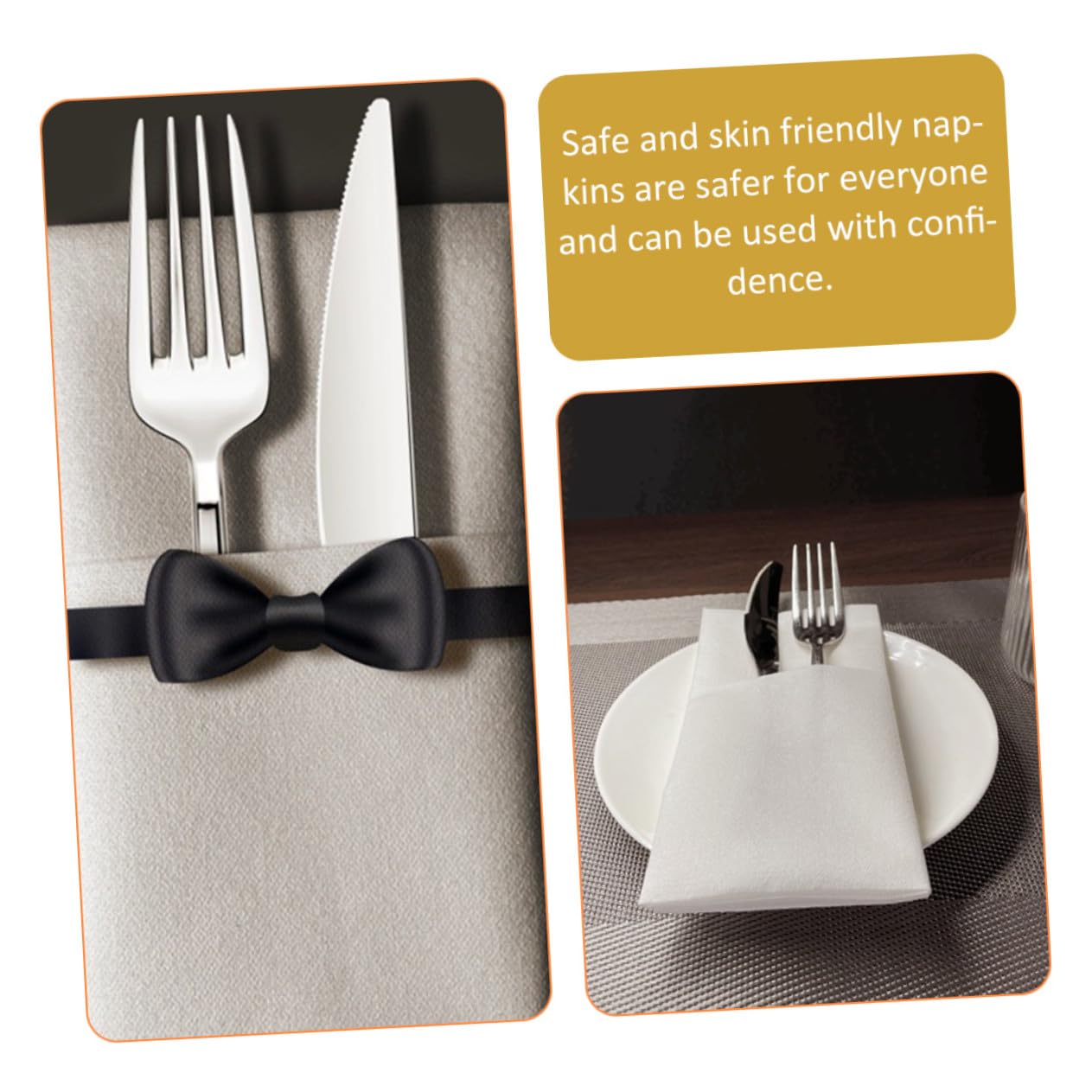 Yardwe Servilletas Desechables sin Polvo 50 Piezas 40x40 Cm Tamaño Grande Papel Grueso para Cenas Fiestas Restaurante Eventos Hogar