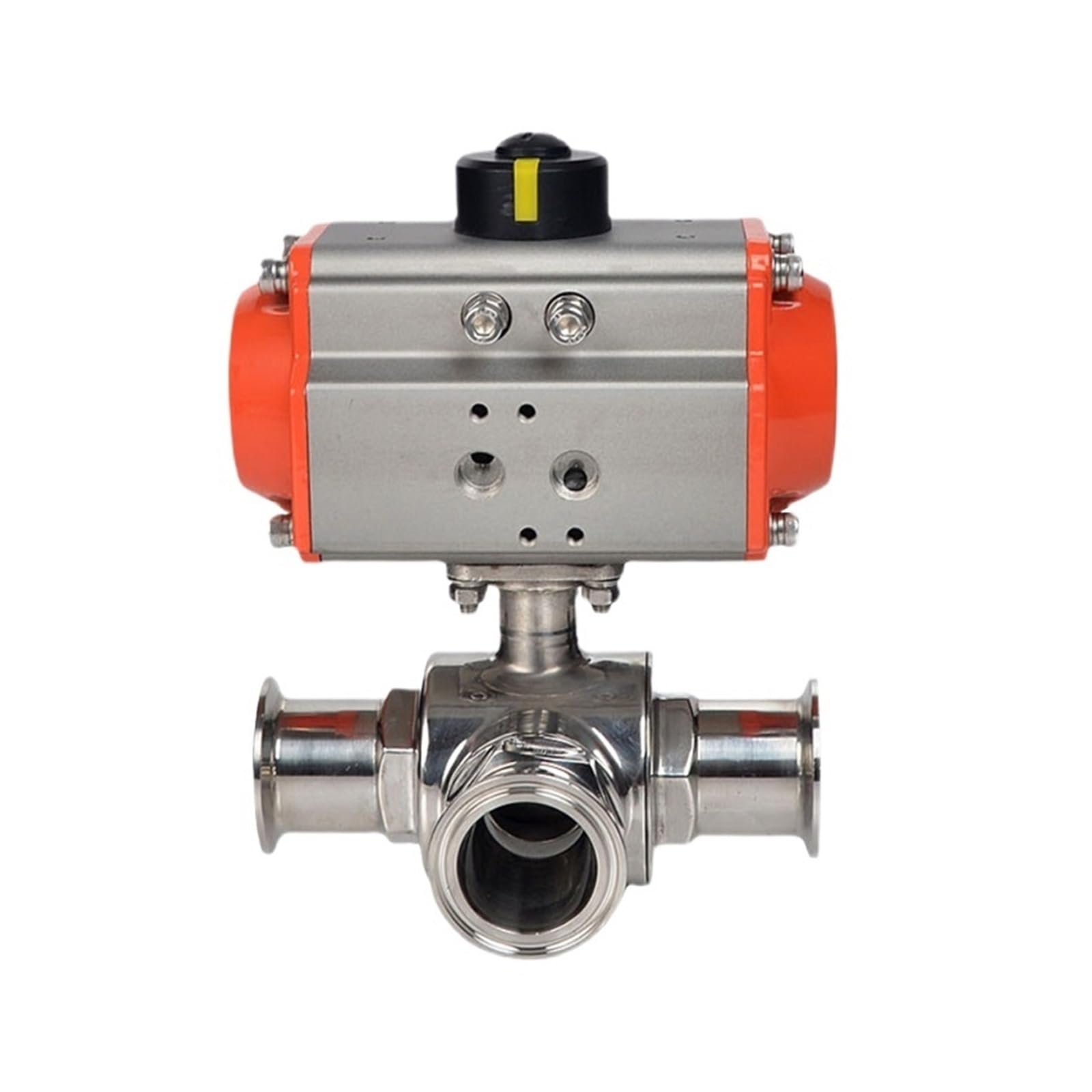 PKNVKZIDK 1.5" Tri Clamp OD25mm Pipe 304 Stainless Steel Three-way ball valve L type