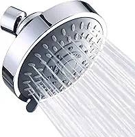 Kit de chuveiro de alta pressão de 5 modos – Sistema de chuveiro ajustável cromado polido para fácil instalação