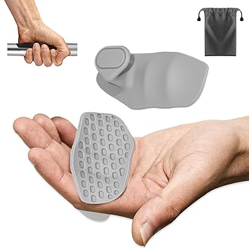 DecrPlus Rypt Grip Lifting Gloves Alternative for Weight Lifting (Anti-Slip/Rubber/Ergonomic) Hand Grips for Men and Women Training Palm Protectors for Gym Intensive Training and Exercise- Grey - image, photos