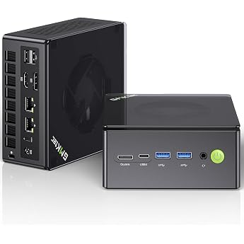 GMKtec Mini PC AMD Ryzen 7 8845HS, Faster than R7 H255/8745HS, 128GB DDR5 + 8TB SSD, Oculink + USB 4.0 x 2, MAX 5.1GHz, Win 1