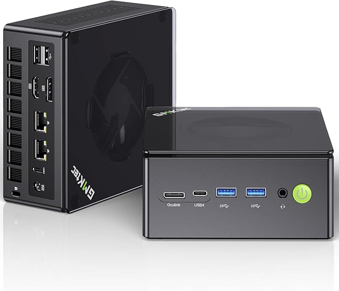 【ゲーミング最強ミニPC】GMKtec ミニPC 【AMD Ryzen7 8845HS搭載 ・R7 H255/8745HS より速い】｜128GB DDR5＋8TB SSD拡張可｜Oculink＋USB4.0&times;2搭載 MAX 5.1GHz｜Win 11 Pro デュアル2.5Gbps LAN｜4画面同時出力＆8K｜ゲーミング PC NucBox K8 Plus ベアボーン PC OSなし