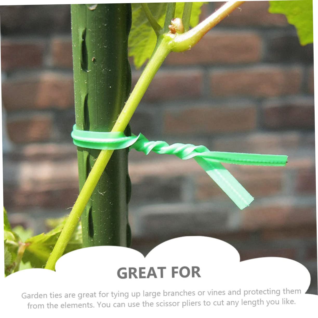 ifundom 4 Sätze Gartenbinder Pflanzenschnur Gartenklammern Pflanzen Flexibler Draht Pflanzenbinder Baumstützpfähle Wiederverwendbare Gartenschnur Robuste 500 Stück * 4