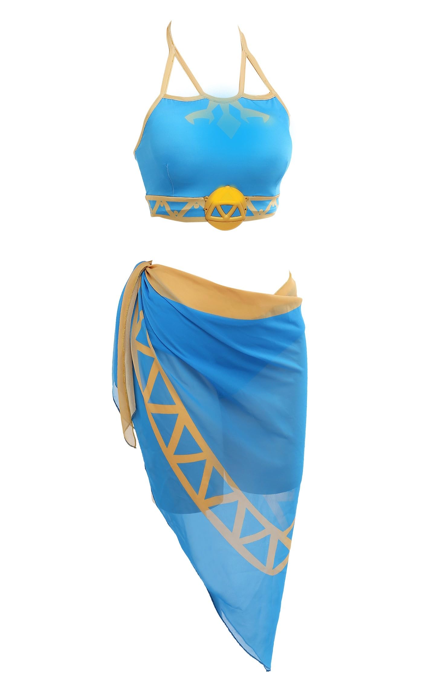 Haikyuu Womens Cover up Swimsuit Anime Style Bathing Suit Japanese Cartoon Swimwear, Blue, Small