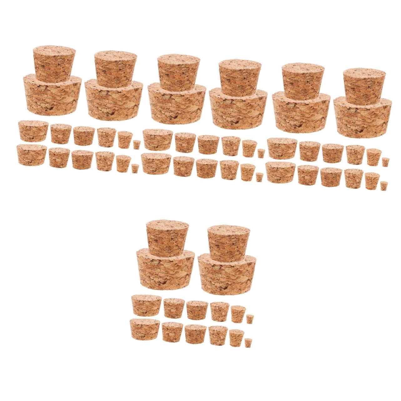 ULTECHNOVO 4sets Tappi Sughero Per Bottiglie Di Vino Diverse Per Craft e Conservazione Realizzati Sughero Resistente Perfetti Per Bottiglie e Barattoli Artigianali