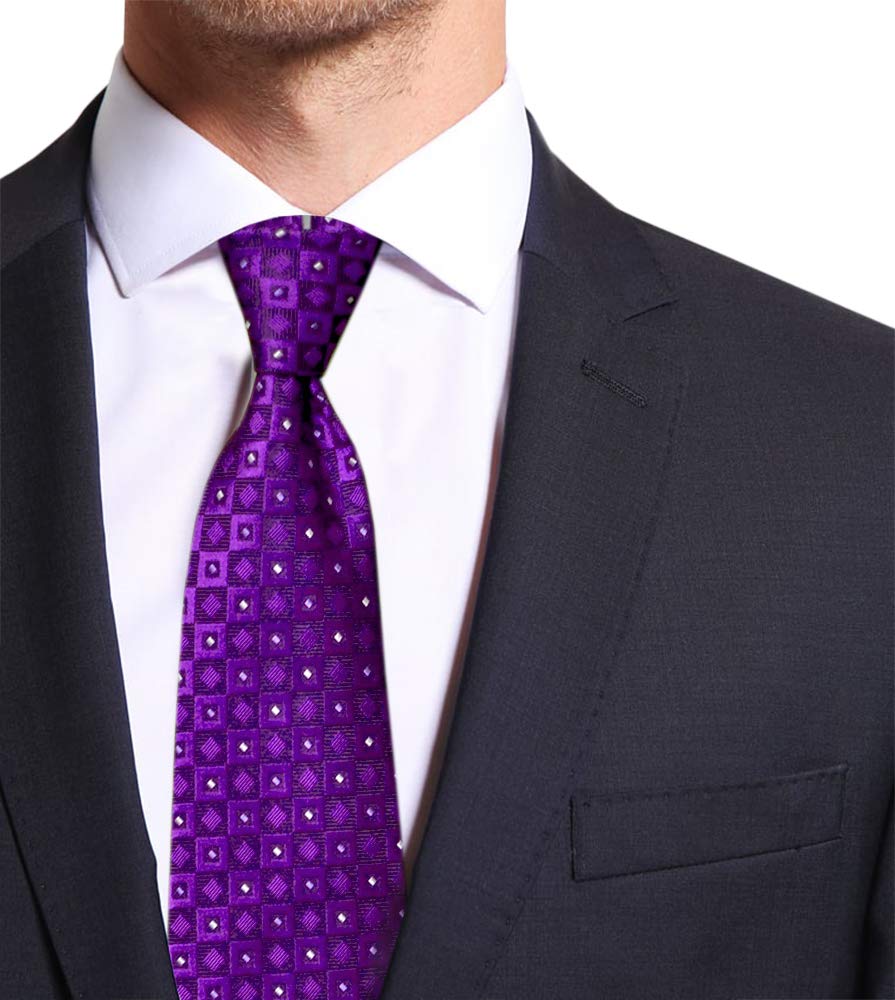Remo Sartori - Cravatta Lunga Extra Lunga XL in Seta Fantasia Geometrica, Lunghezza da 155 cm a 175 cm, Made In Italy, Uomo