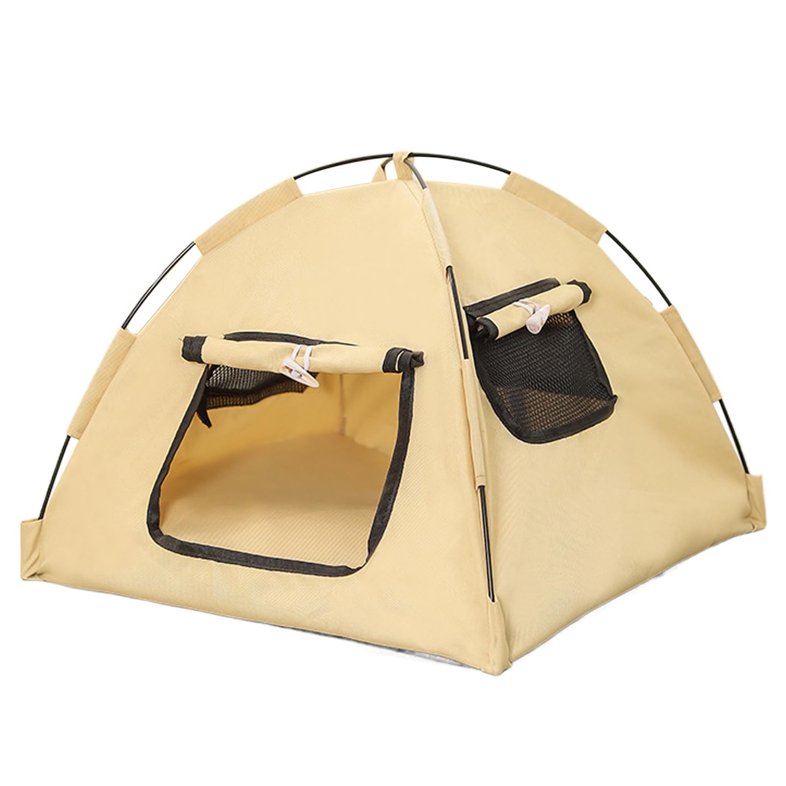 Refugio para gatos plegable con parasol eficiente para proteger a mascotas del sol 1