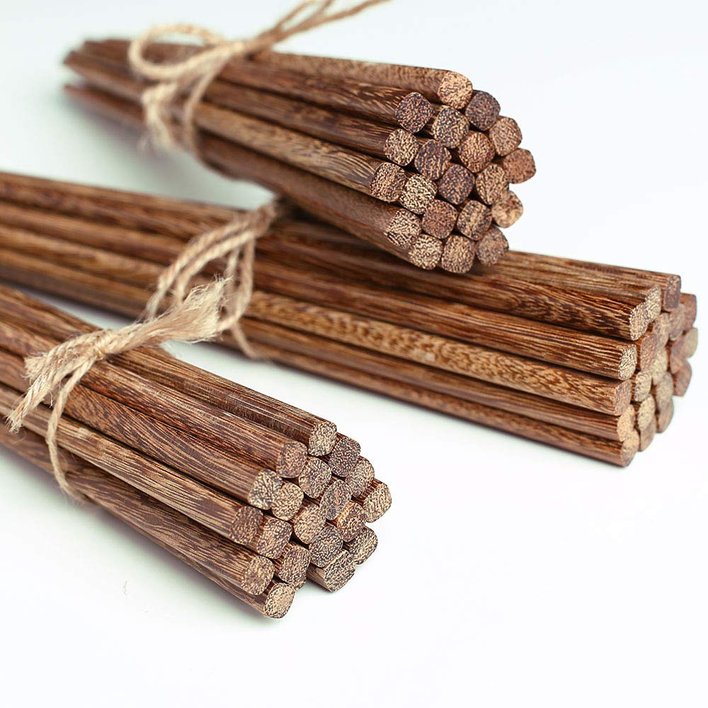 10 Pairs Wooden Chopsticks, Reusable Chop Sticks,9.8 In — Amazon image 9