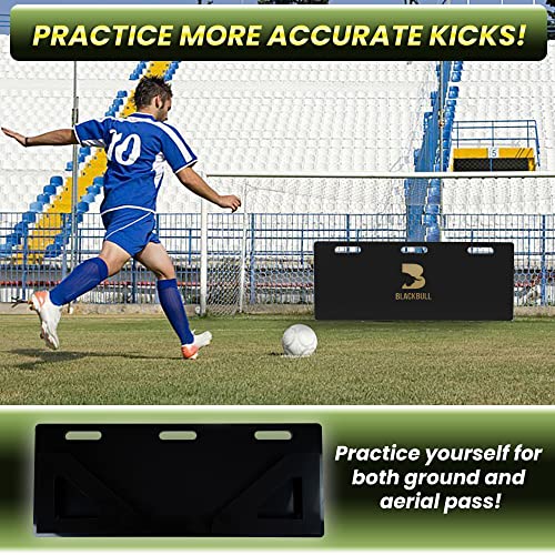 Soccer Rebounder – Soccer Rebounder Board Training Equipment – Portable Soccer Wall Rebounder Trainer For Kids And Adults – Impact Resistant Soccer Training Wall – 45 X 18-Inch By Blackbull #TOP1