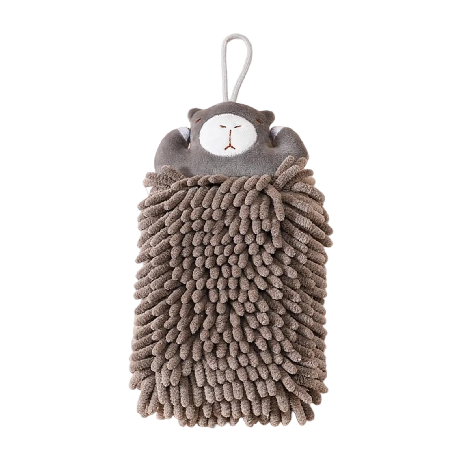 Buxuaaaa Chenilles Hand Towel Kitchen Bathroom Hand Balls with Hanging Loopes Quick Drying Soft Absorbent Towel Decoration Chenilles Towels