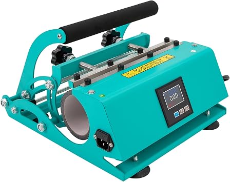 30 OZ Tumbler Heat Press Machine, 110V Mug Heat Press with Time and Temperature Control, Straight Tumbler Mug Sublimation Transfer Machine,for Straight Cups with Thermal Sublimation Coating Blue