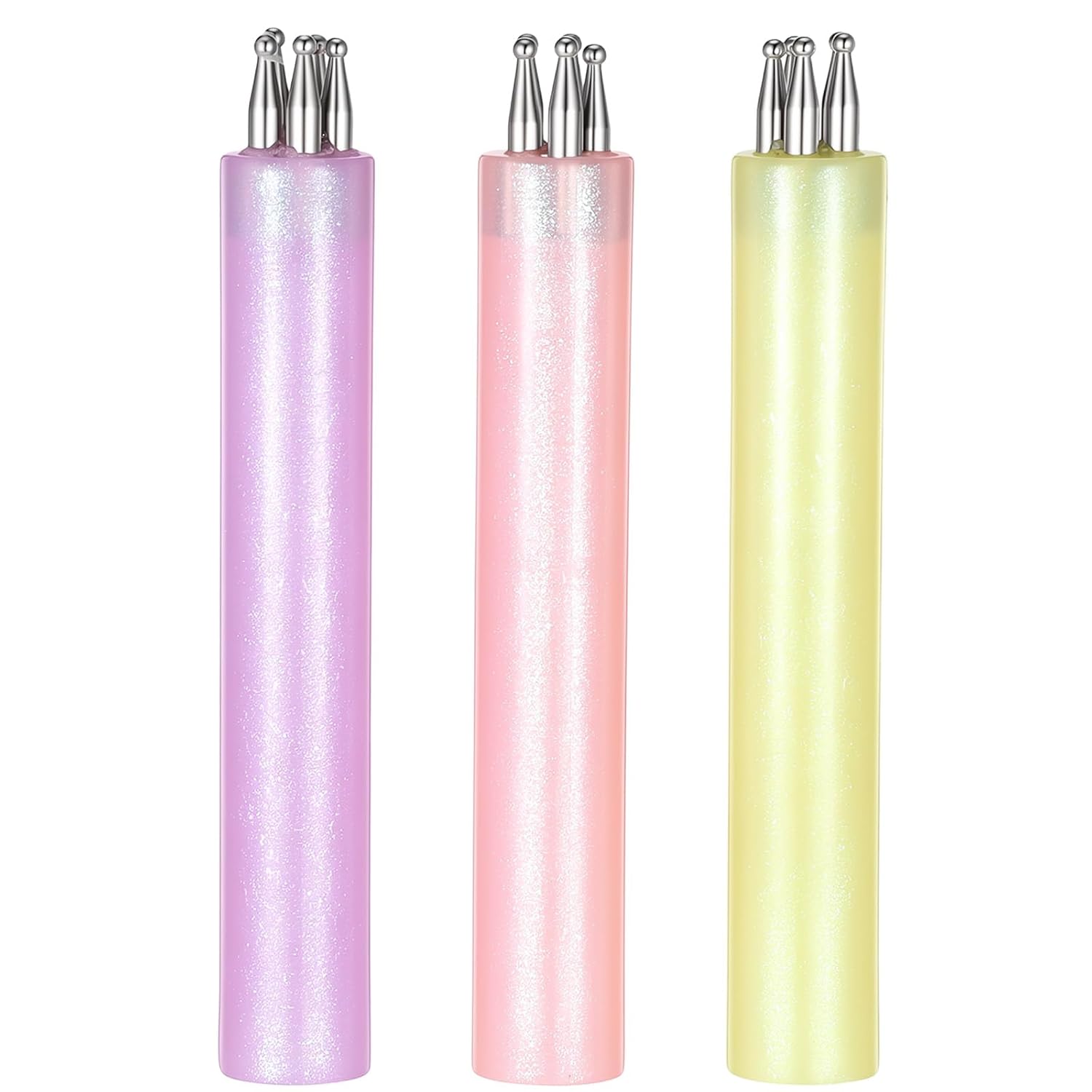 Flower Dotting Tools Nail Art, 3 Pcs Polka Dot Nail Tool