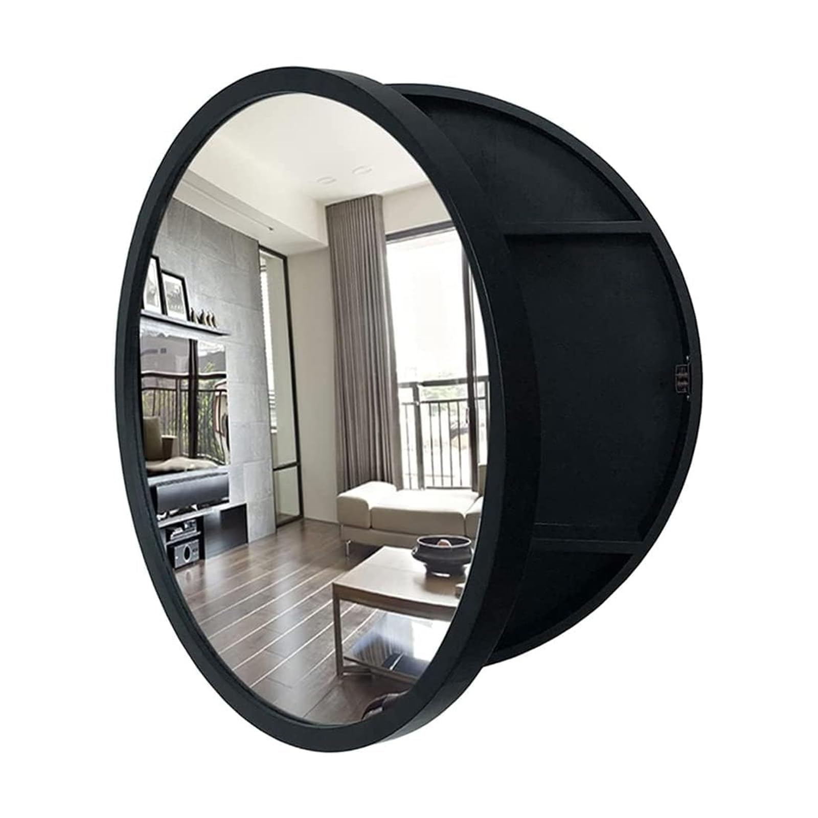 FGXHHS Round Cabinet - Solid Wood Wall Storage for Shower & Toilet Safe Design, Reliable Quality, Space-Saving nizer Efficient