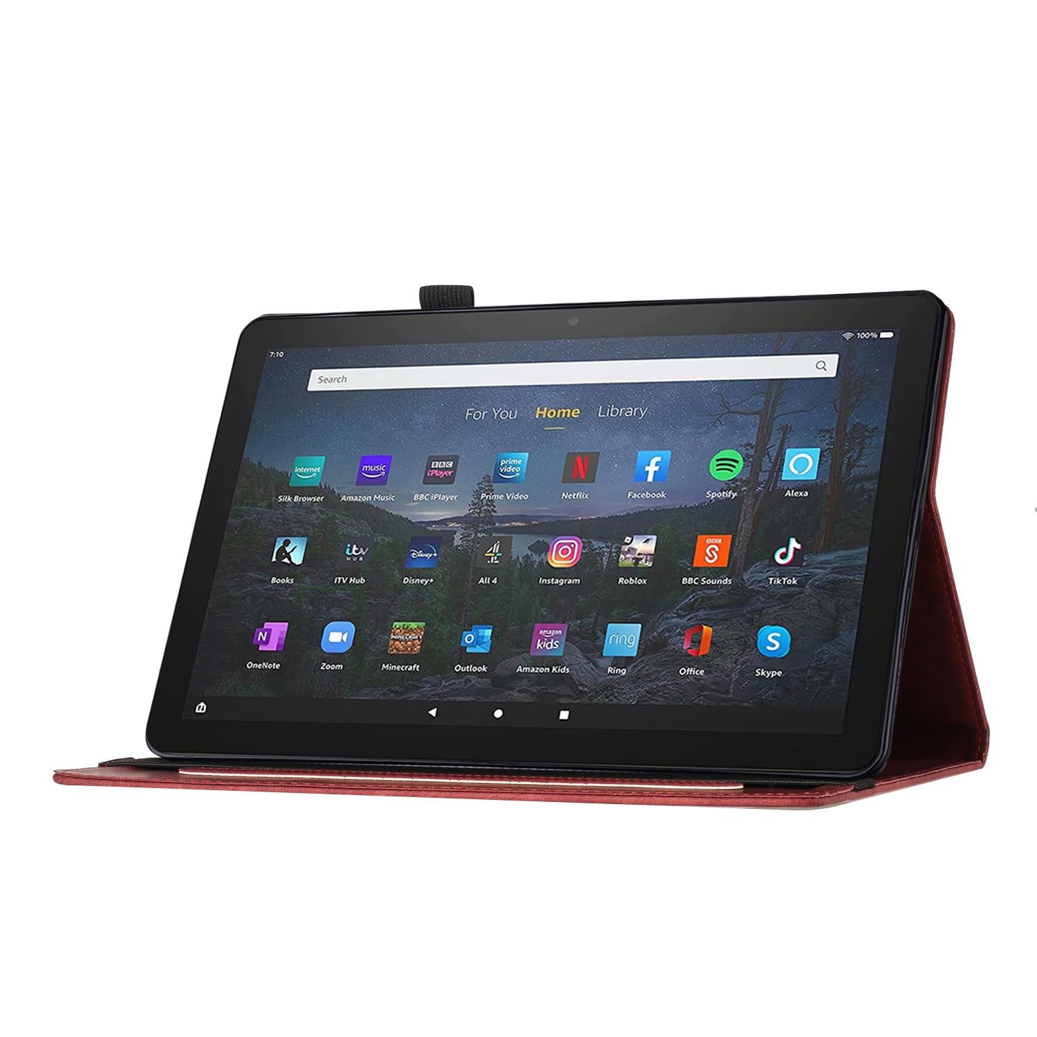 Custodia protettiva per tablet PC compatibile con Fire Max 11 pollici 2023 con supporto pieghevole in rilievo custodia protettiva flip custodia antiurto in pelle PU slot per schede guscio per tablet