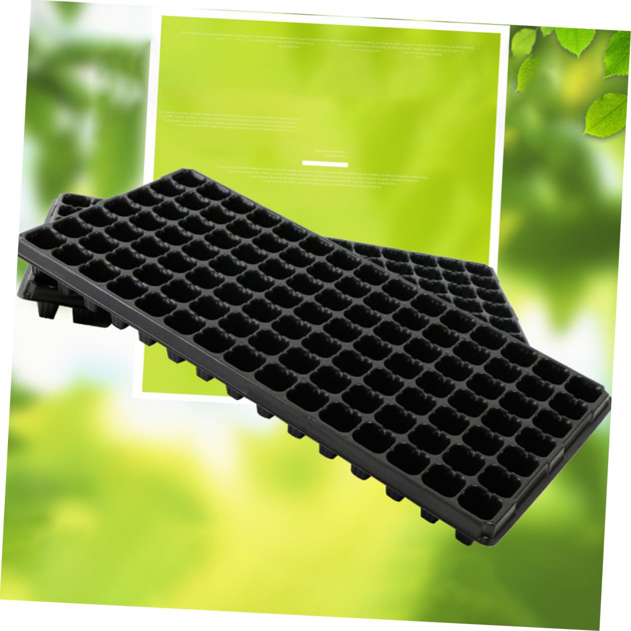 Vassoi e Protezione Contro Marciume Radicale 105 Celle Forate 10 Pezzi per Semina in PVC Ventilazione Ottimale per Coltivazione Indoor e Balcone