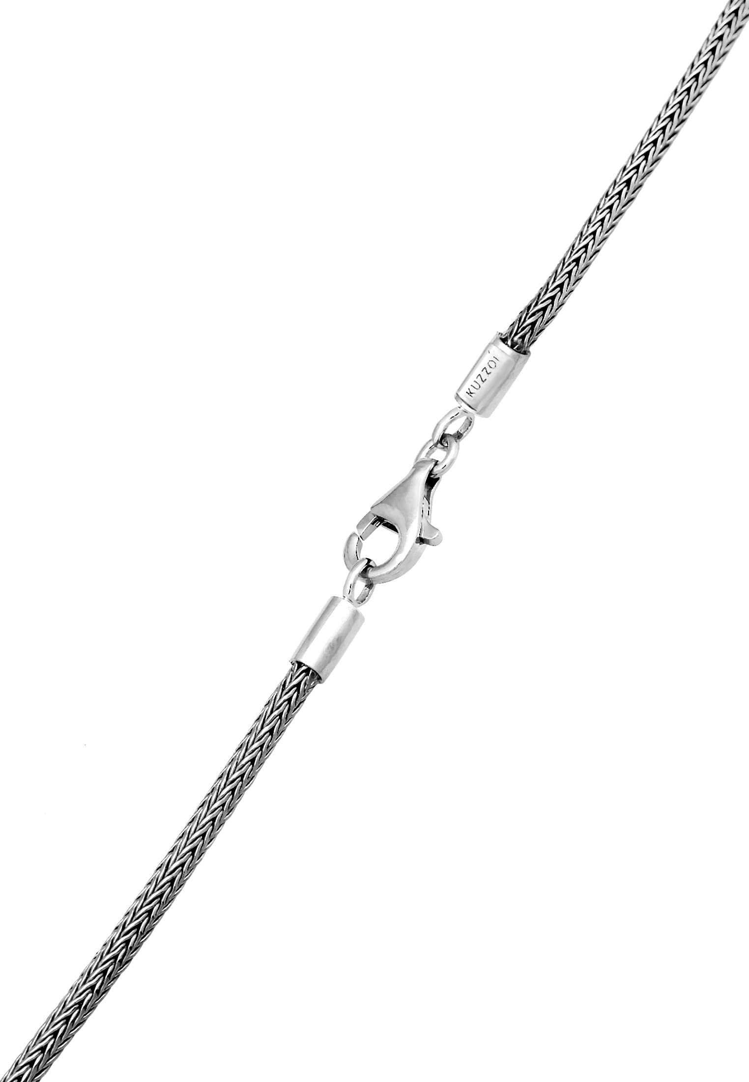 Kuzzoi Collar de hombres plata con colgante de plata esterlina 925, longitud 50 cm, collar de hombres con colgante religioso, hecho a mano