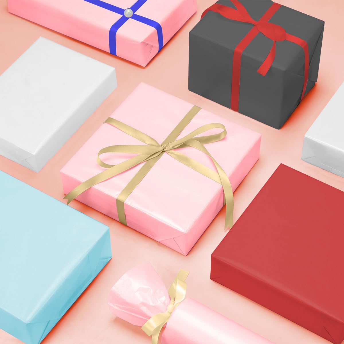 100 Blatt Seidenpapier Weiß - Großpackung Geschenkpapier 50x35cm Für DIY & Verpackung