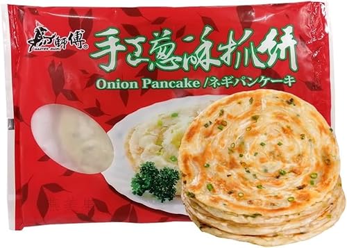 馬師傅手工葱油抓餅 葱油手抓餅(手作りネギパンケーキ)葱油餅 手抓餅 面食 中華料理人気商品 中華食材 (500gx3点)