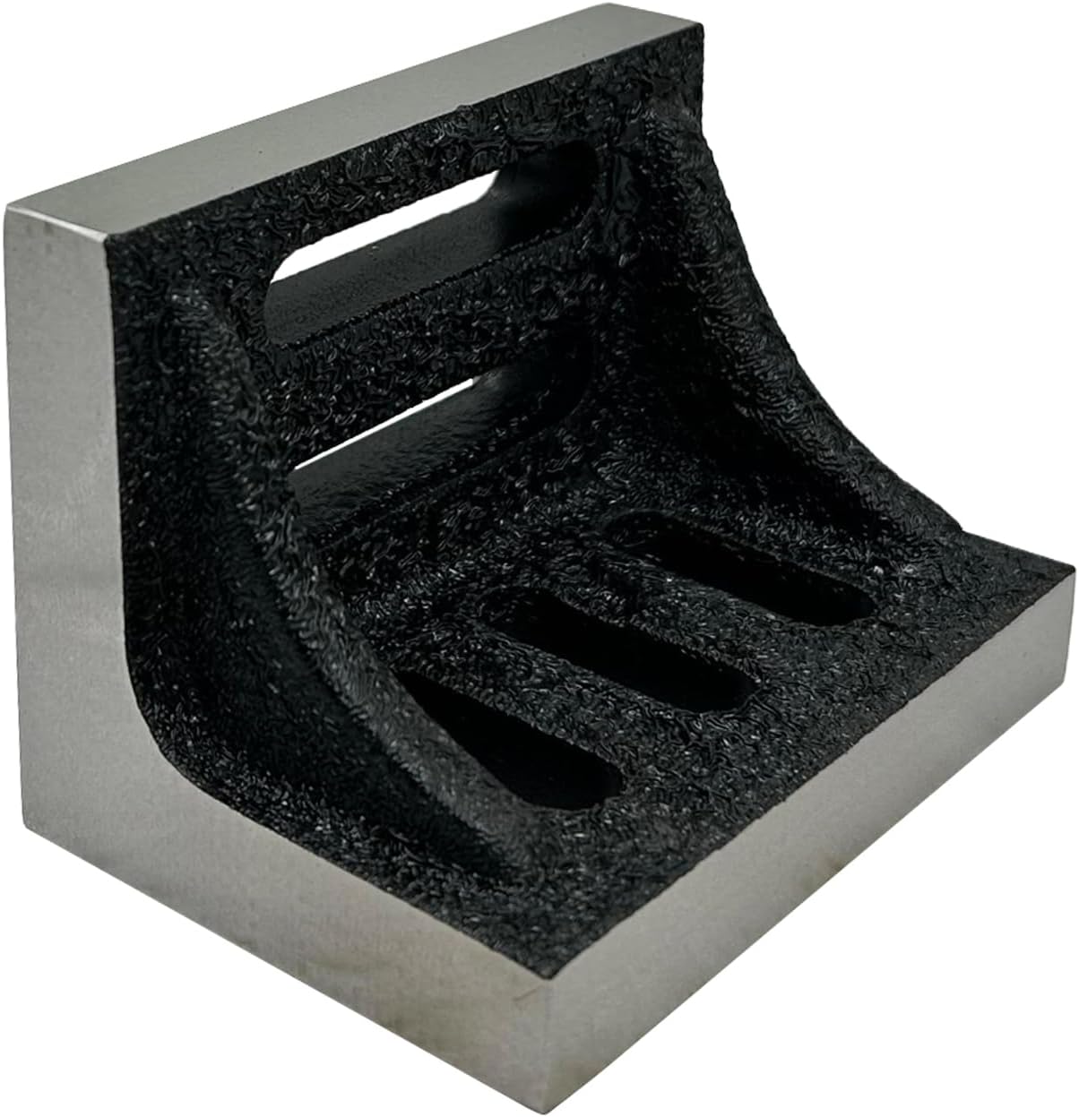 Slotted Webbed Angle Plate - Stress Relieved Grain Cast Iron, Small Size (2-1/8" x 3" x 2-1/8" Inch / 75 x 55 x 55 mm)-10