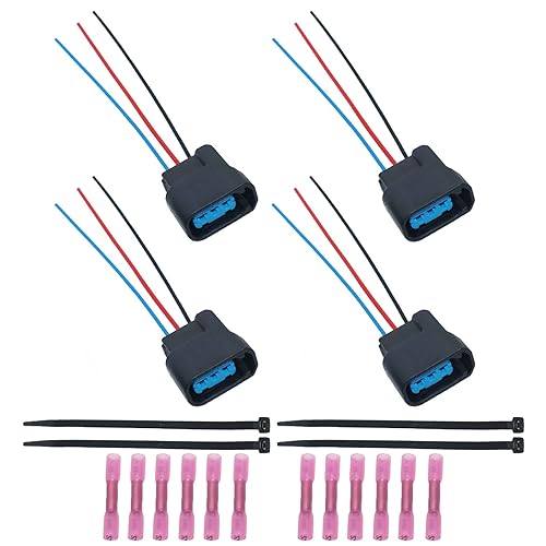 Chenx 4 juegos de conectores de bobina de encendido para Honda Accord Odyssey cívico CRV compatible con enchufe de mazo de cables de bobina de