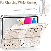 Vista 5 de Feams Funda delgada para iPad Air de 11 pulgadas M3 2025 M2 2024, iPad Air 5 generación 2022 iPad Air 4 generación 2020 de 10.9 pulgadas, funda