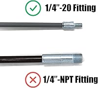 Vista 6 de Midwest Hearth Kit de cepillo redondo de chimenea para estufa de pellets de 3 pulgadas y varilla de chimenea de 20 pies