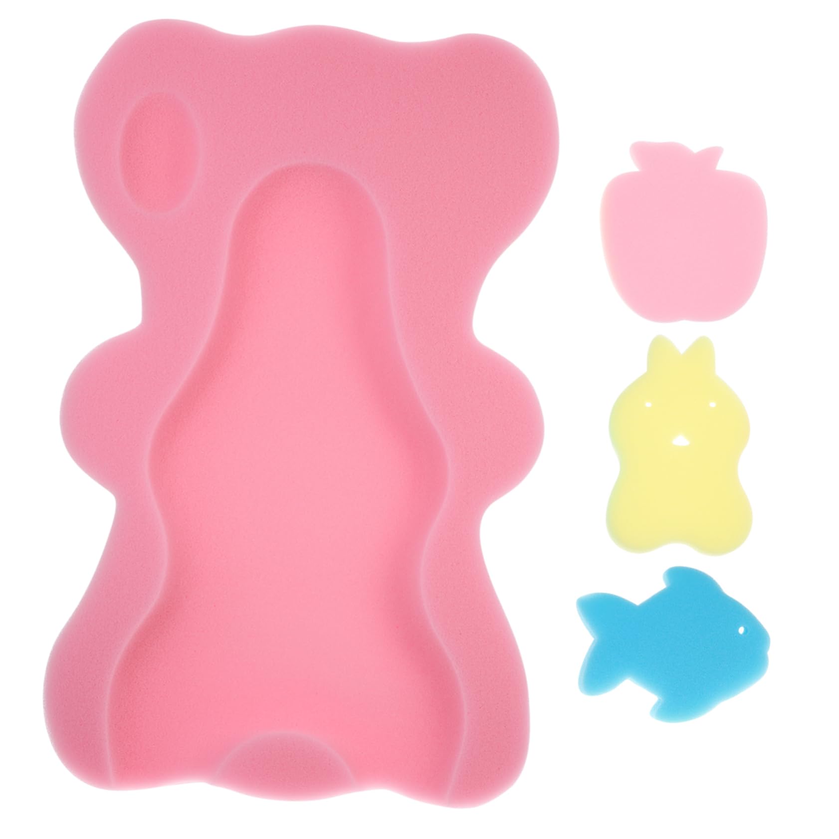 minkissy 1 Juego almohadilla de esponja de baño esponja de ba?o infantil esponja de bebe para bañar a recien nacido cojín de baño para bebé bañera suministro de bebé accesorio para bebe