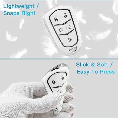 Miniatura 4 de 1797 Funda para llavero para Cadillac XT5 XT4 XT6 CTS ATS CT6 XTS SRX, accesorios para control remoto de automóvil, protector femenino lindo de 5