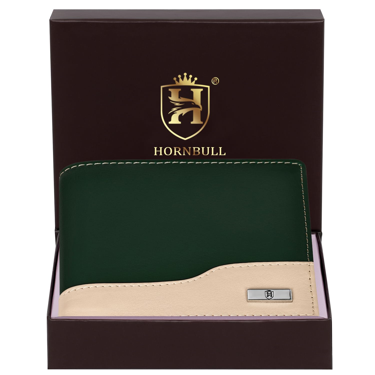 HORNBULL Buttler Bottle Green Leather Wallet for Men | Wallets Men with RFID Blocking | Mens Wallet 2
