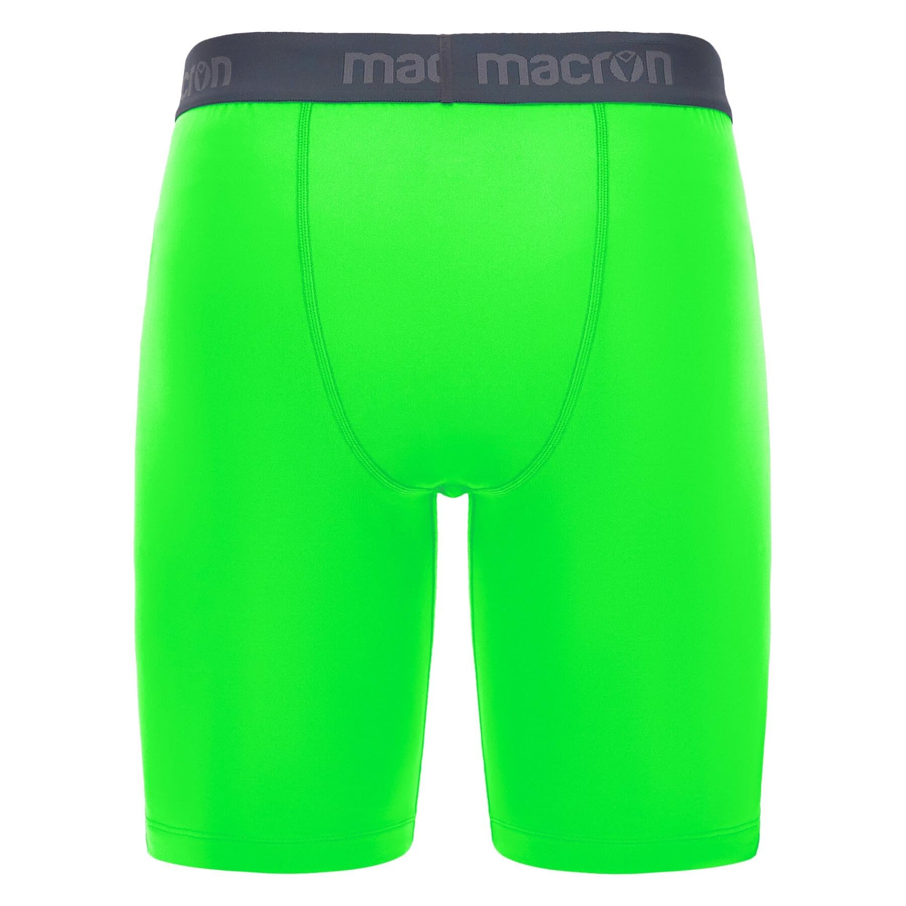 Macron Bermuda Scaldamuscoli Oak Calcio Sport Verde Fluo