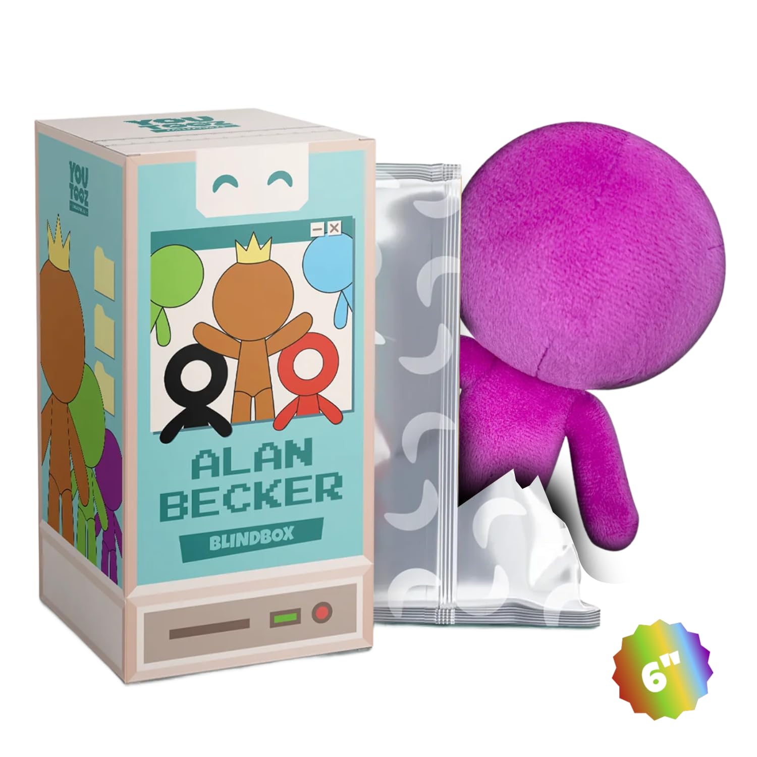 Amazon.com: Youtooz: Alan Becker Animations 6 Inch Plush (Purple