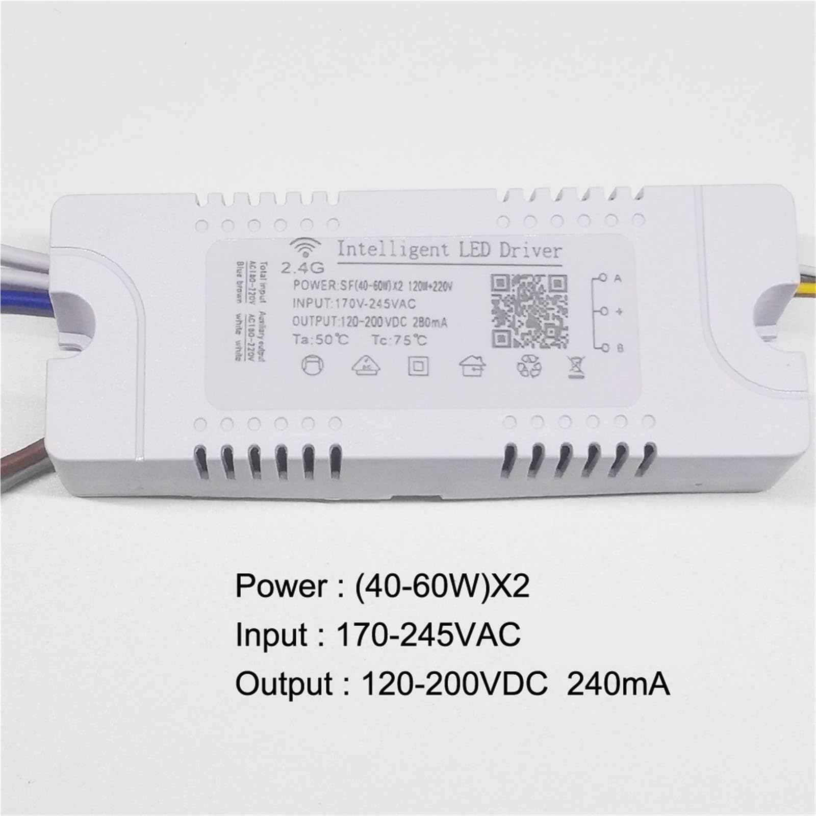 (40-60 W) X 2 120 W,4 GHz Sterownik LED Ze Zdalnym Sterowaniem, Z Wyjściem Przekaźnikowym Do Oświetlenia Pomocniczego, Transformator Sterowany Aplikacją Wysoka Stabilność