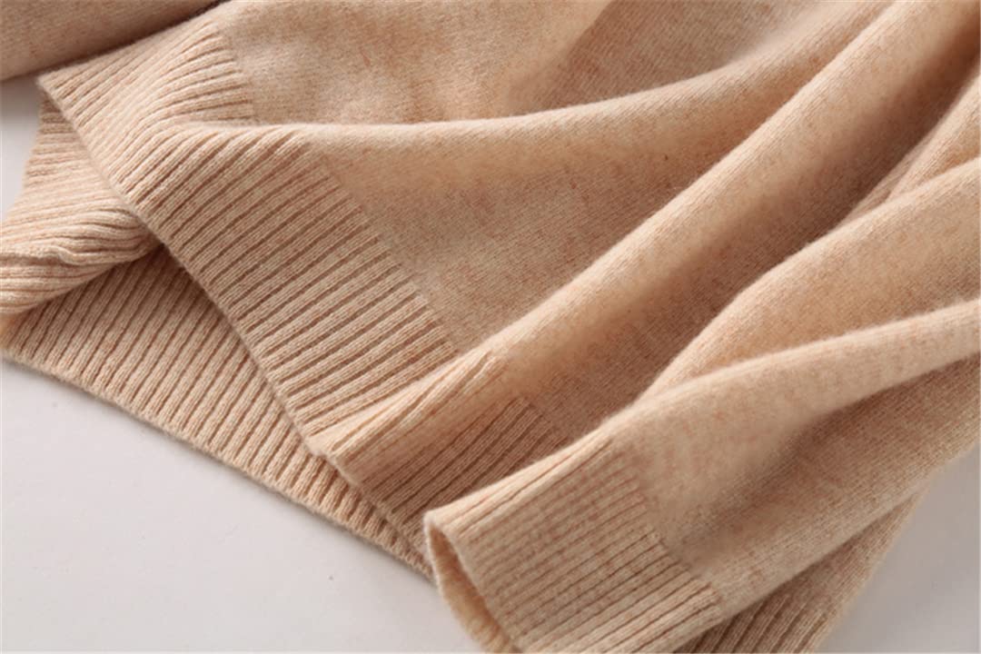 Ruereuu Pullover da donna in cashmere Maglione O Collo Pullover