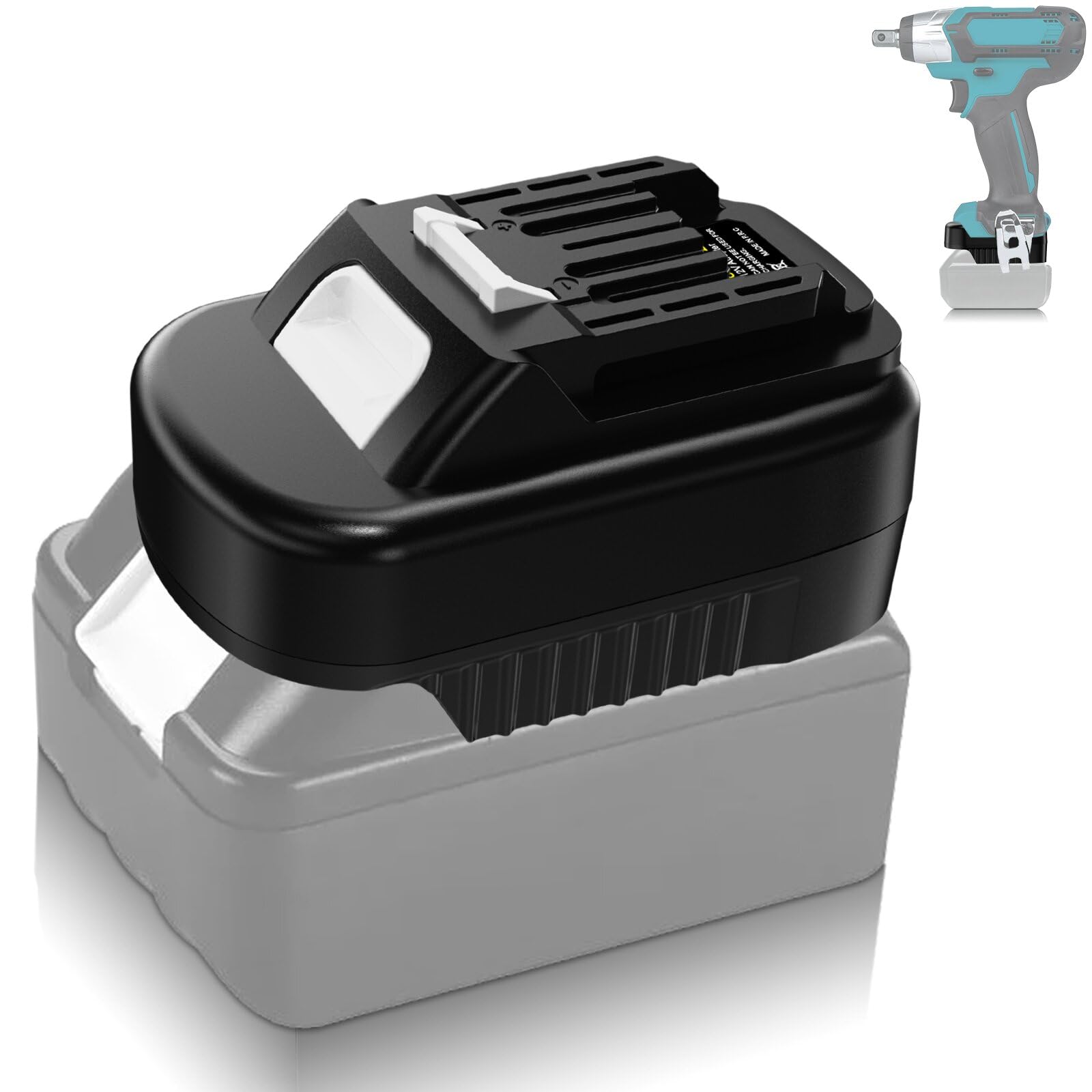 MT18MT12 Adaptateur pour Makita 18 V vers 12 V, pour batterie Makit.a 18 V vers outil de batterie 12 V BL1021, convertisseur pour batterie BL1850 vers BL1021B BL1041B CXT