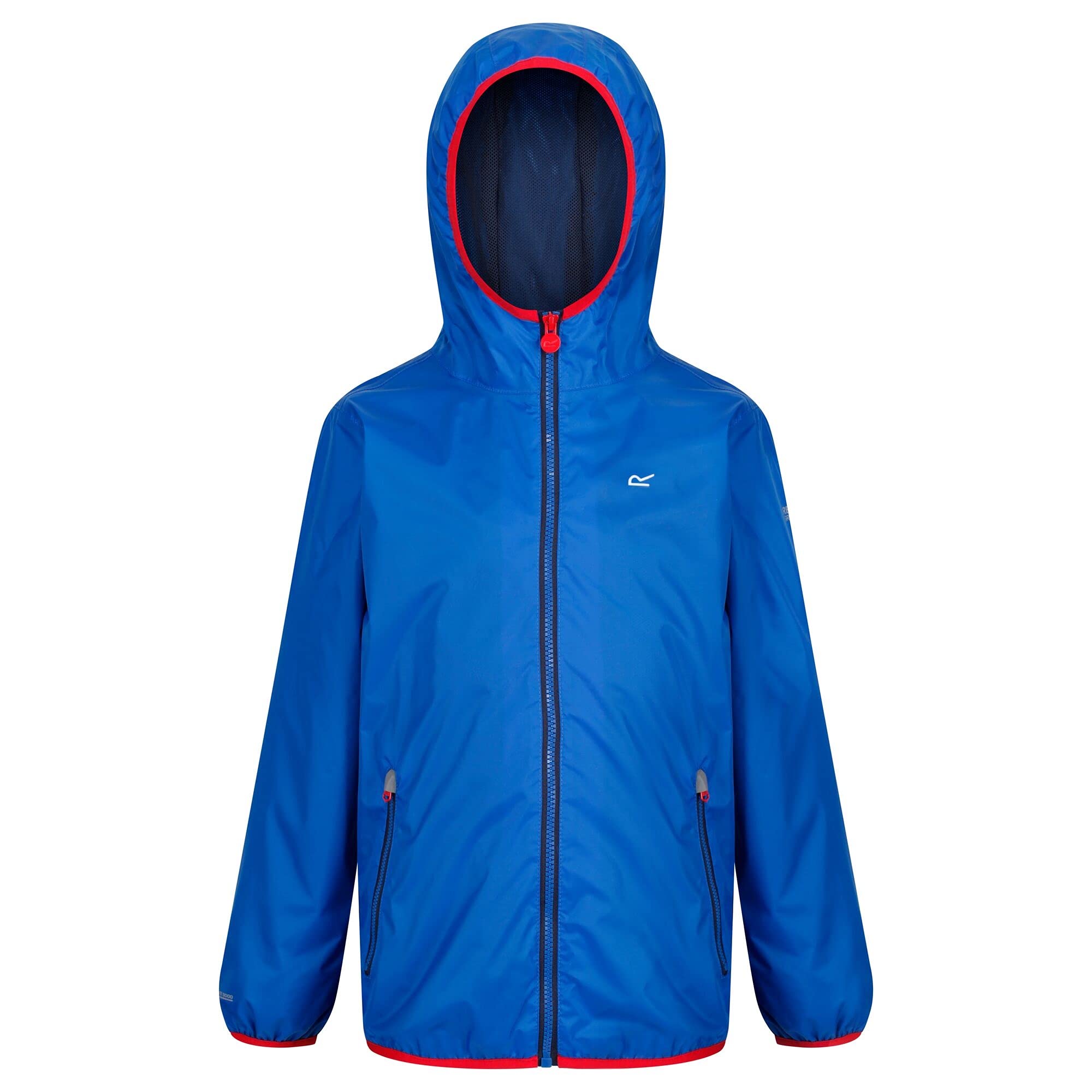 Regatta Unisex Kids Lever Ii Waterproof Shell Jacket, Oxford Blue/Persimmon, 14 Years UK