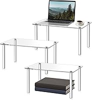 Vista 19 de 1 soporte de exhibición de acrílico extra grande de 16 pulgadas, soporte rectangular de acrílico de 4 patas, soporte para plantas de acrílico