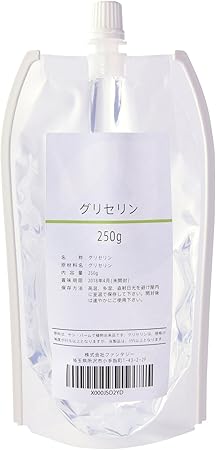 Amazon ファンタジーグリセリン Vg 250g 高純度グレード品 透明パウチ仕様 リッチパウダー 化粧品原料 原液 通販 Amazon ファンタジーグリセリン Vg 250g 高純度グレード品 透明パウチ仕様 リッチパウダー 化粧品原料 原液 通販