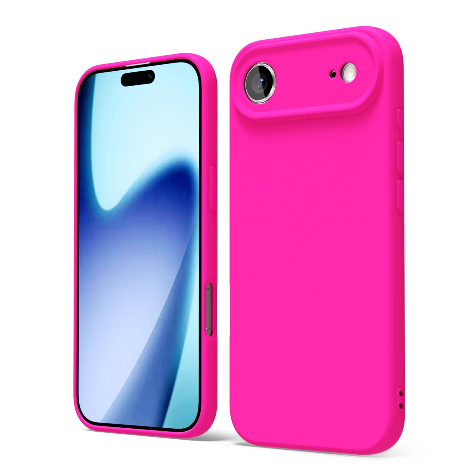 oakxco for iPhone 16 Pro Max Case Liquid Silicone, Soft Rubber Gel Elegant Aesthetic Basic Simple Cover, Cute Thin Slim TPU Matte Solid Color Plain Smooth Case for Women Girl, Light Pink — view 1145