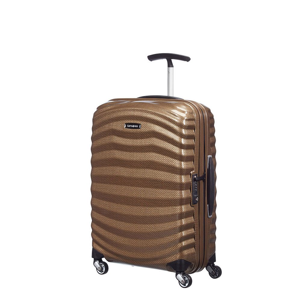 Samsonite Lite -Shock - Spinner S walizka, 55 cm, 36 L, brąz (piasek)