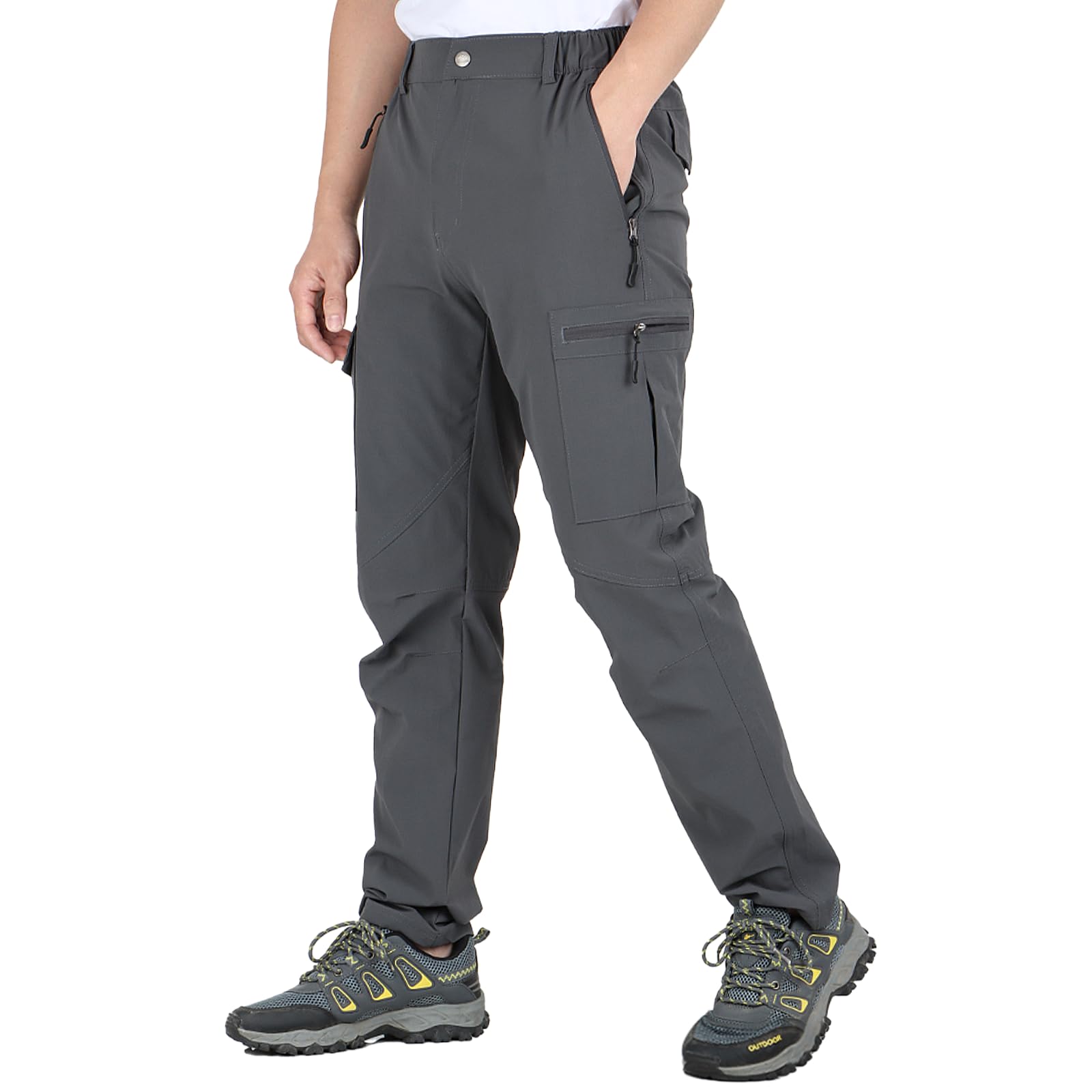 SUKUTU Hommes Été Pantalon de Travail Fin Séchage Rapide Pantalon d'extérieur Respirant de randonnée léger d'alpinisme
