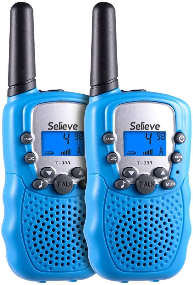 Selieve Toys for 3-12 Year Old Boys and Girls, Walkie Talkies for Kids, Teen Gifts Birthday (1 Pair, Blue)