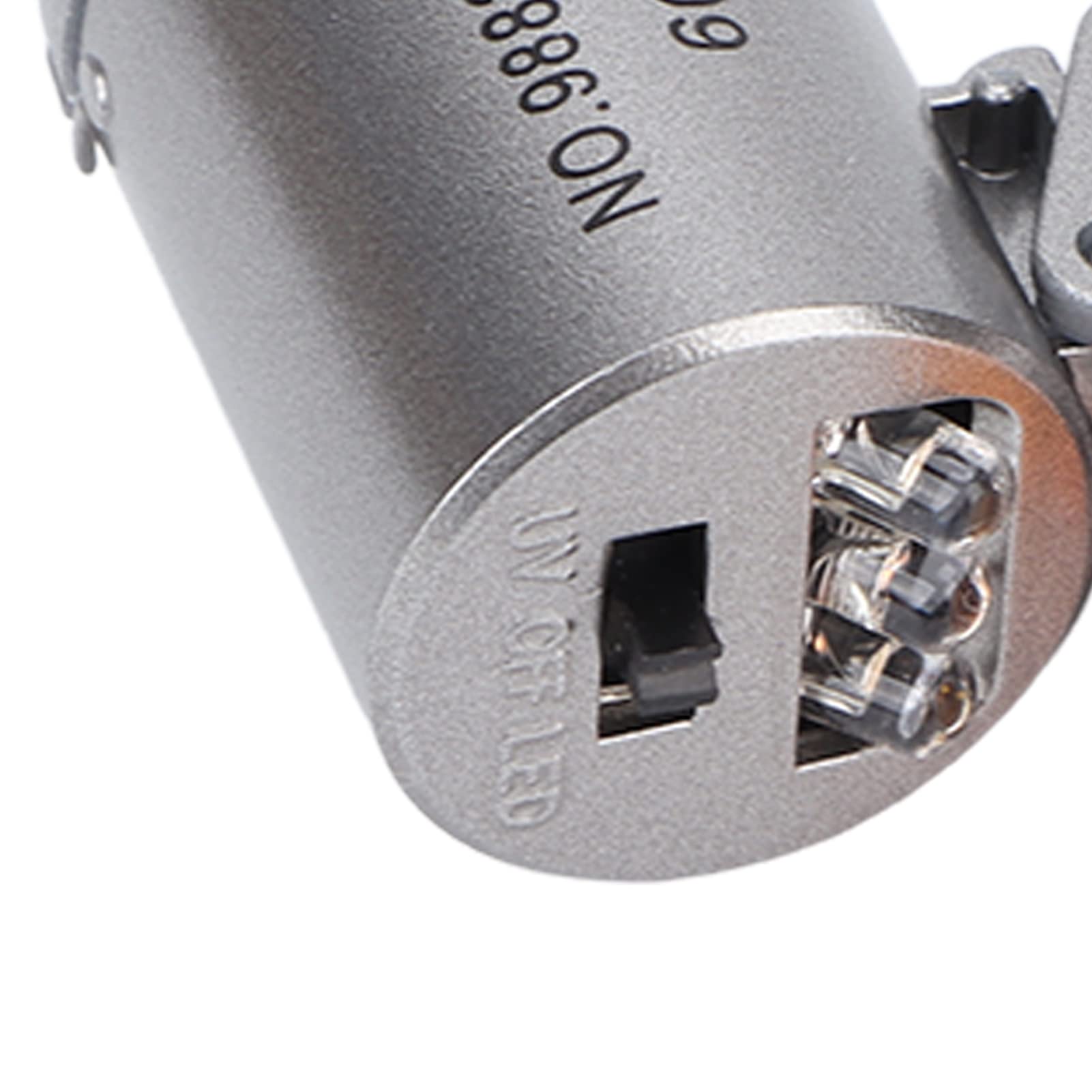 Mikroskop kieszonkowy, powiększenie 60X, szkło powiększające z 2 diodami LED, 1 lampą UV, przenośny mikroskop świetlny