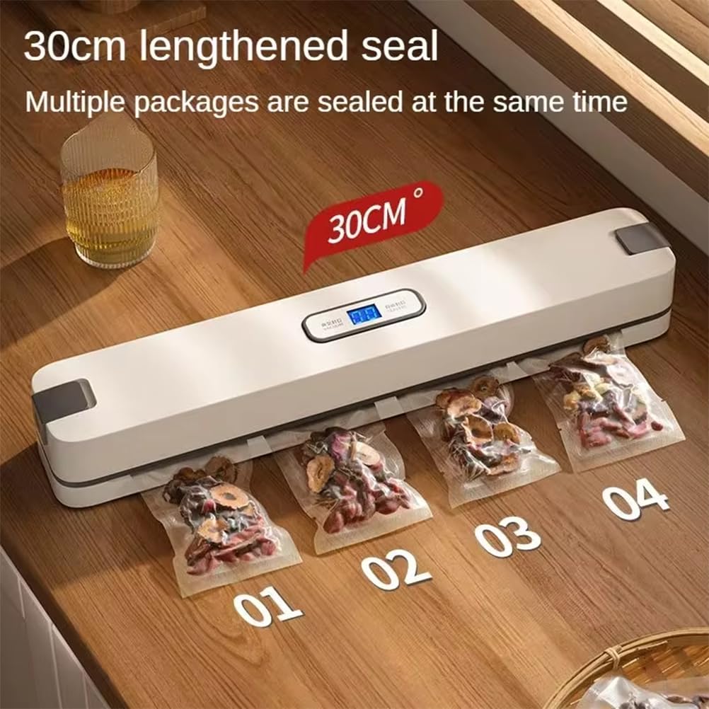 XoTiq Macchina per sigillare Alimenti sottovuoto, Sistema di sigillatura Automatica dell'Aria sottovuoto per la conservazione degli Alimenti, modalità Automatica e Manuale, Macchina per sigillare