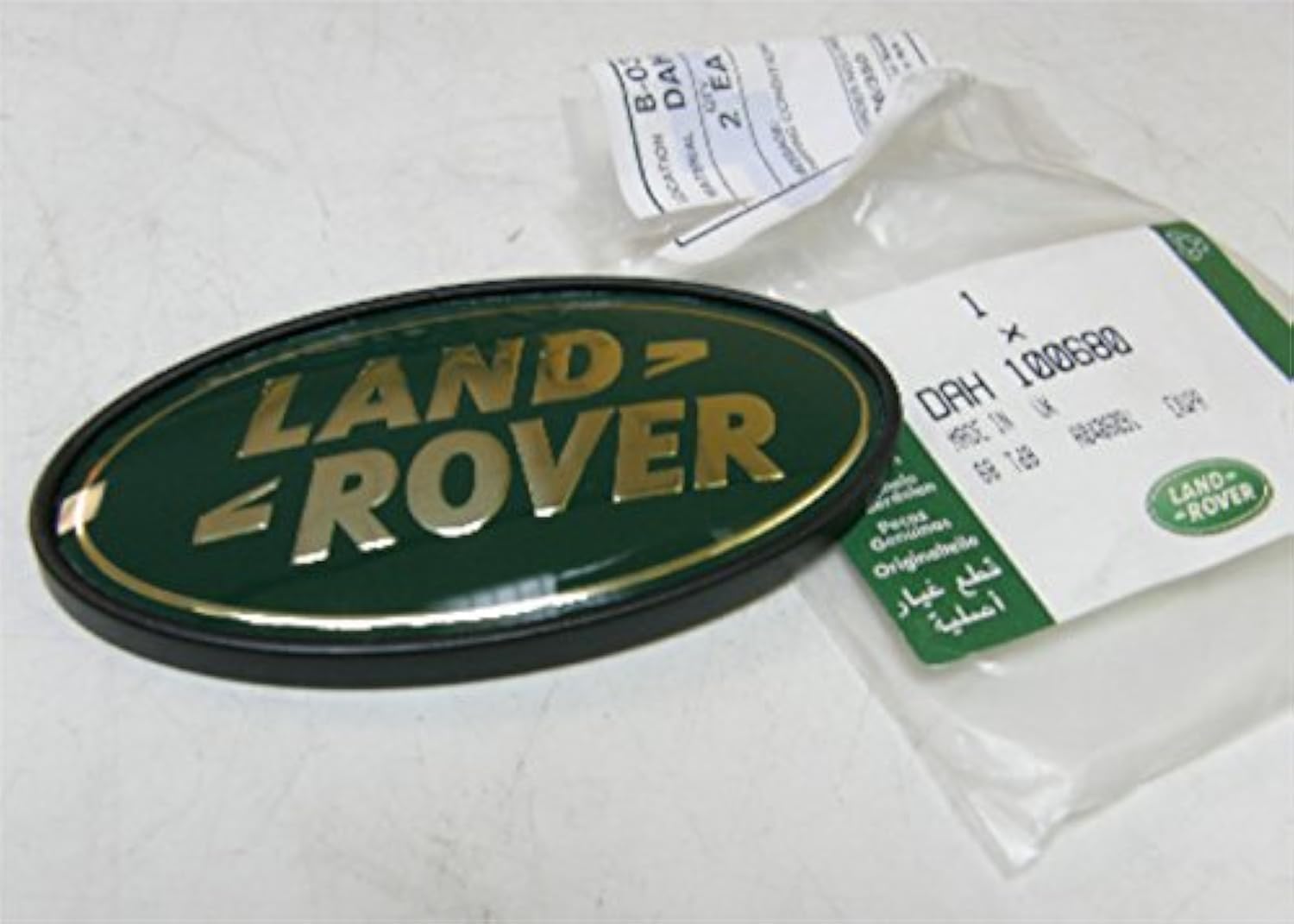 Genuine LAND ROVER REAR EMBLEM DECAL BADGE RANGE ROVER 03-09 RANGE ROVER SPORT 05-09 DEFENDER DAH100680