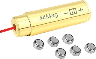 GOTICAL - .44 Magnum Boresight with Red Laser, Reduce wasted cartridges and shells, Battery pack, Carrying case, Reliable and Durable, - Gotical