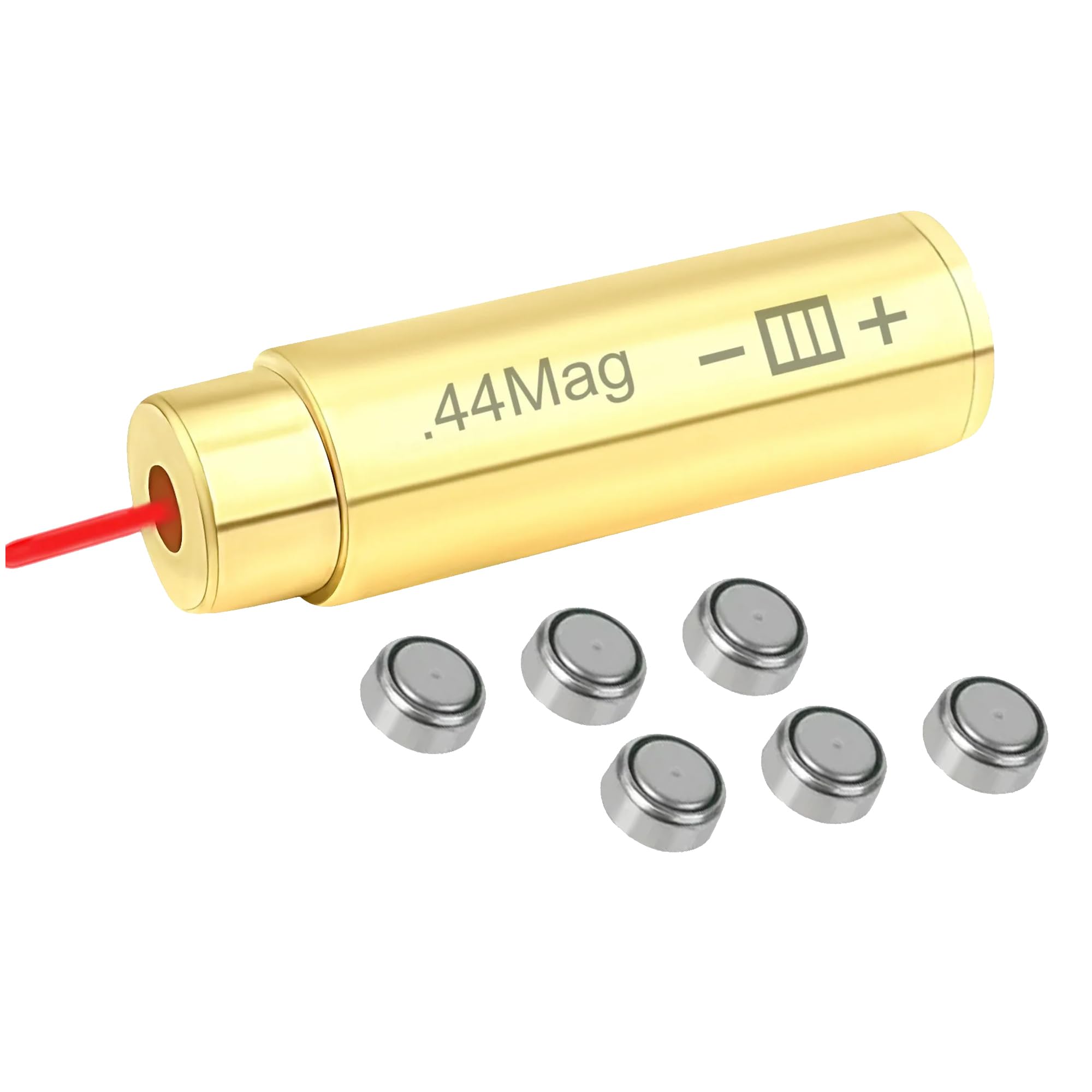 GOTICAL - .44 Magnum Boresight with Red Laser, Reduce Wasted cartridges and Shells, Battery Pack, Carrying case, Reliable and Durable,