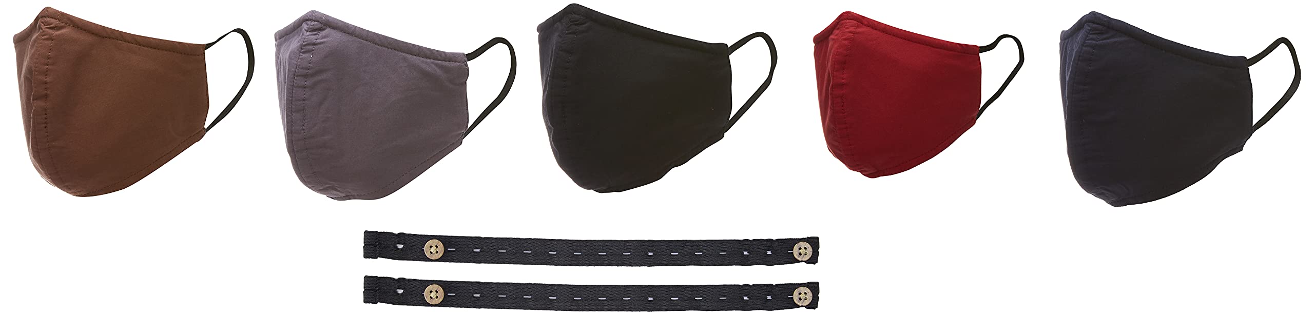 Diverse Cotton Anti-Pollution Dust Unisex Fabric Face Mask- Free Size, Pack of 5, DCURM01FP05L38-129, Black/Grey/White, One Size (B0953Y4T4F) Amazon Price History, Amazon Price Tracker