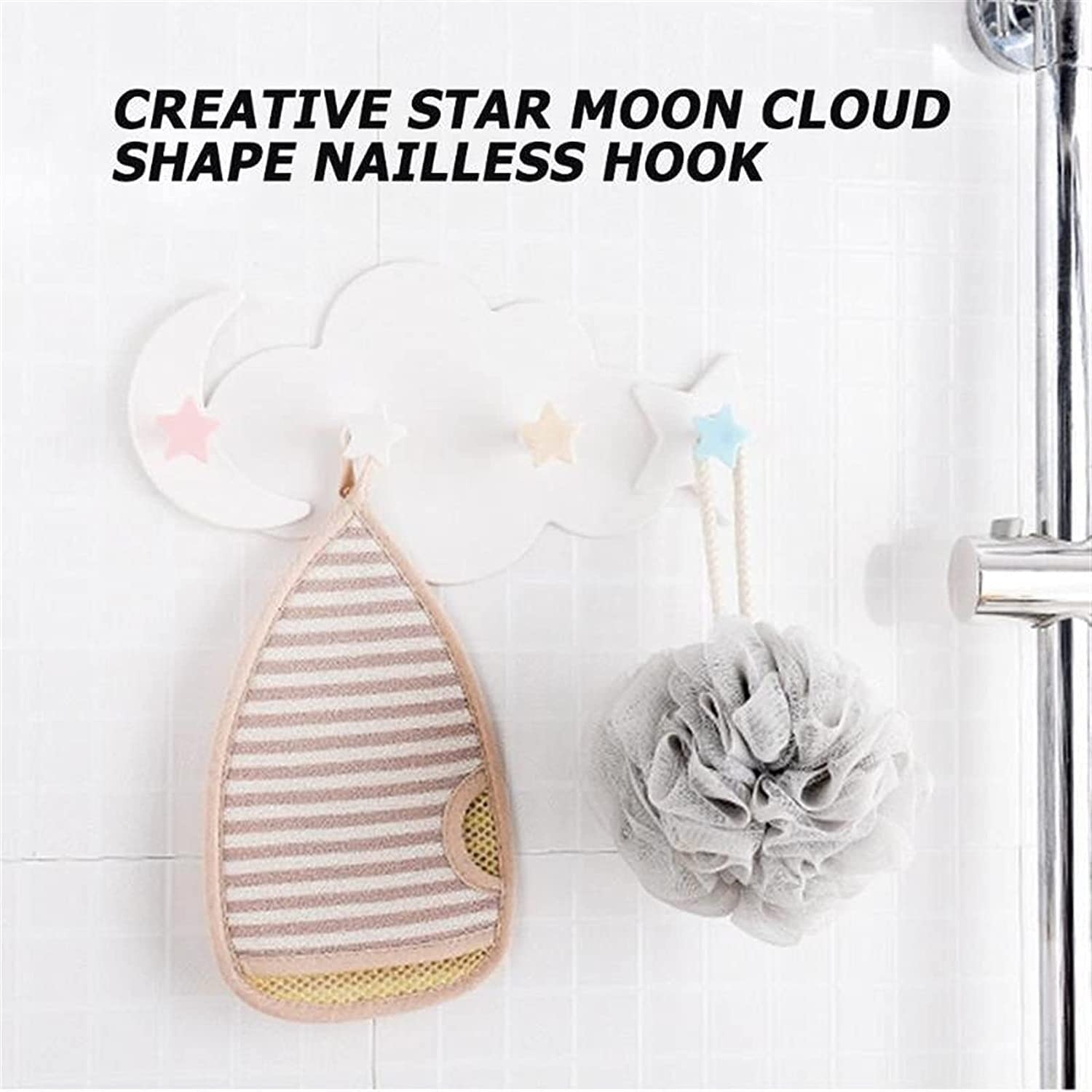 Garderobenhaken Haken Kleiderhaken Star Cloud Hook, Kleideraufhänger, Selbstklebend, An Der Wand Befestigter Kleiderhaken Kleiderhaken Wand Für Bad